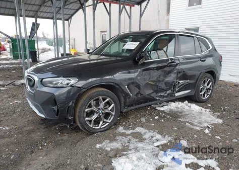 2024 BMW X3 xDrive30I z USA, uszkodzony, nr VIN 5UX53DP00R9W05461